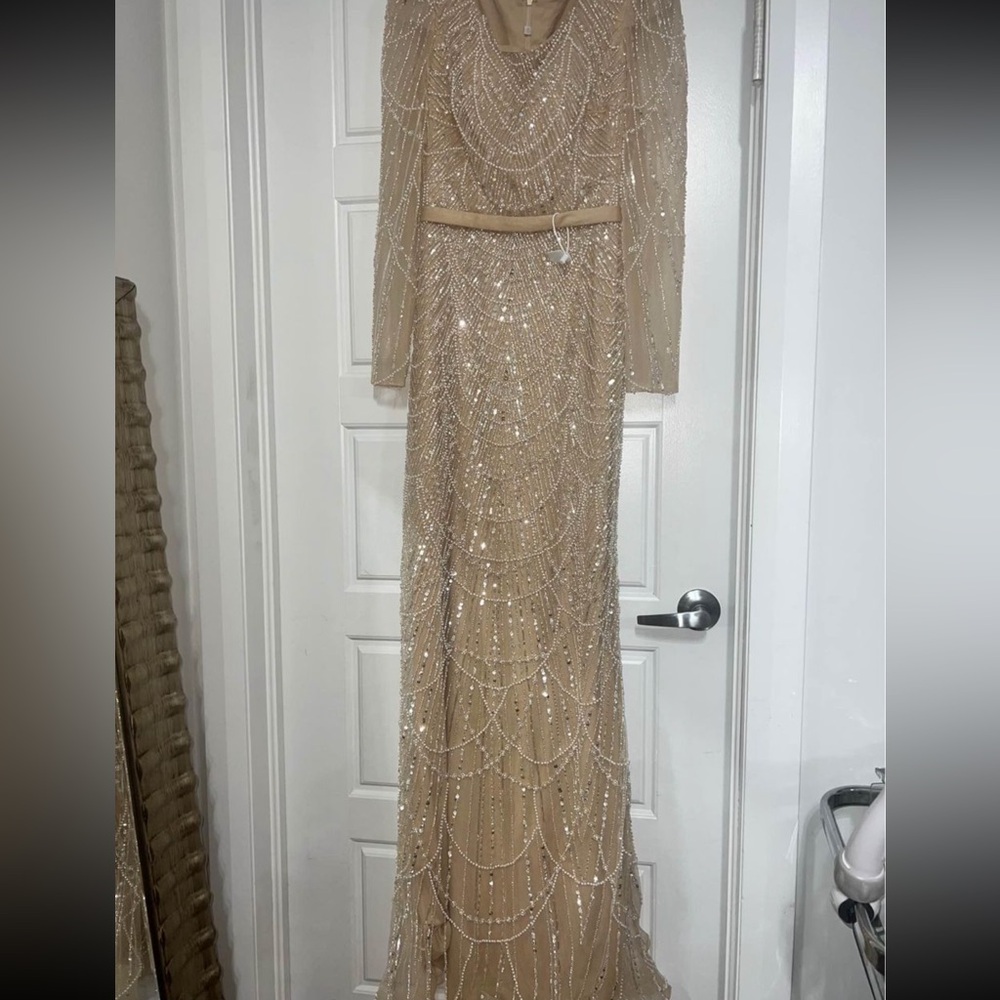 Designer beaded gown